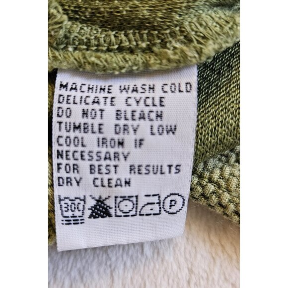 Tommy Bahama Polo Shirt Silk Cotton Blend Men's Medium Green Ribbed - Picture 6 of 10